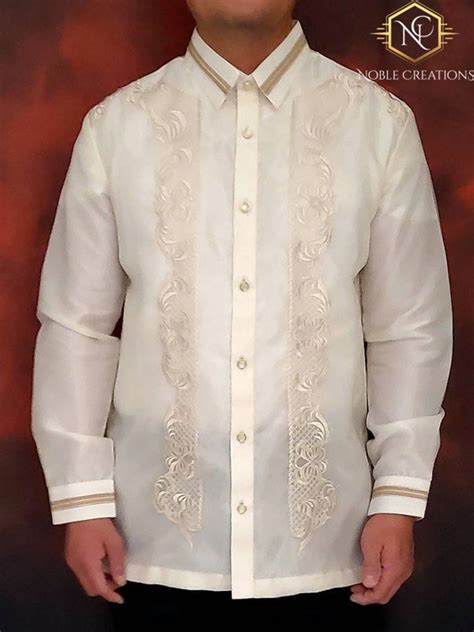 Barong Tagalog Arman4 Full Open With Inner Lining Filipino Etsy