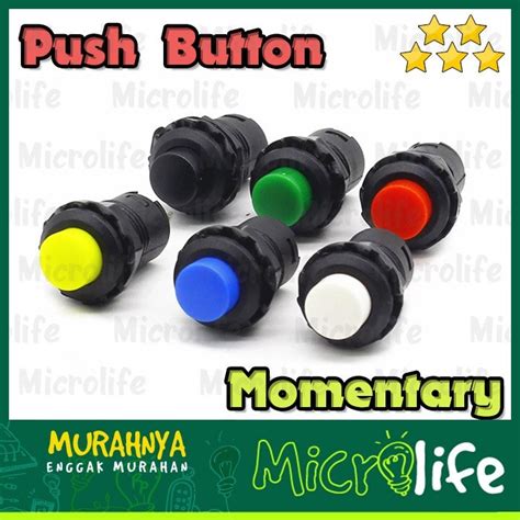 Jual Tombol Push Button On Off Self Lock Saklar Switch Mm Shopee