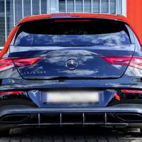 Performance Rear Bumper Diffuser Addon With Ribs Fins For Mercedes