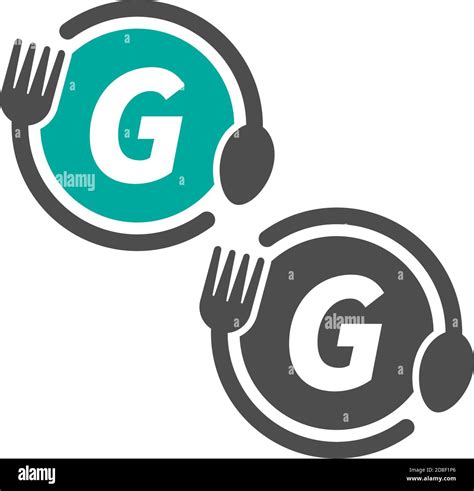 Letter G Restaurant Logo Cut Out Stock Images Pictures Alamy