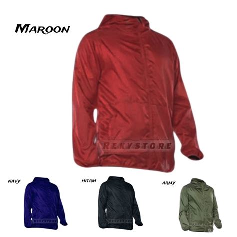 Jual Jaket Olahraga Parasut Polos Premium Shopee Indonesia