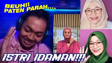 REACTION TIKTOK CEWEK HIJAB CANTIK PARAH REACT TIKTOK YouTube