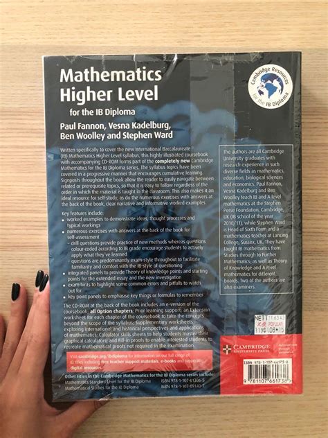 New Ib Mathematics Textbook Hl Hobbies And Toys Books And Magazines