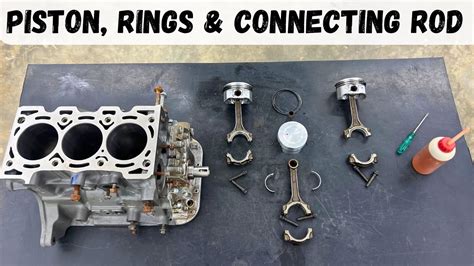 Alto Engine Rebuild Installing Piston Rings Connecting Rod