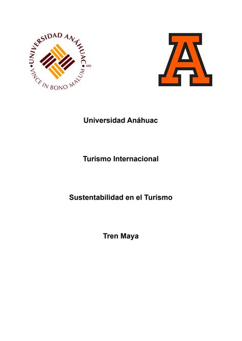 SOLUTION: Ensayo tren maya - Studypool