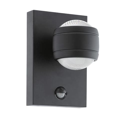 Eglo Sesimba 1 LED Dusk til Dawn Wall Light in Black - Fitting Type ...