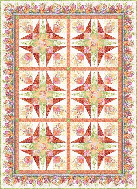 Garden Blooms By Jason Yenter Quilt Kit