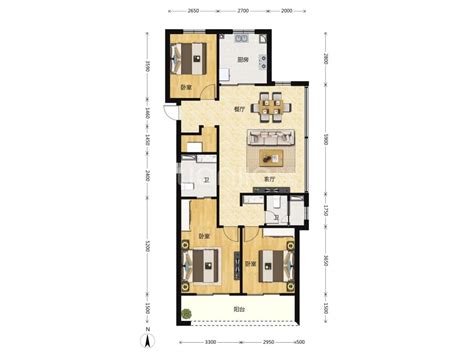 【晨语汀澜里杭州晨语汀澜里楼盘】零居室户型图4室2厅2卫建面 130m²房型图 杭州贝壳新房