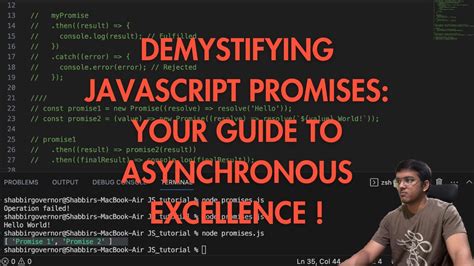 Javascript Promises Explained Simplifying Asynchronous Code Youtube