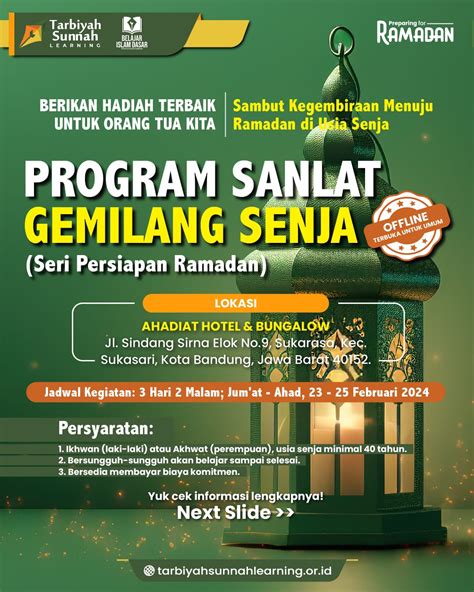 Program Sanlat Gemilang Senja Seri Persiapan Ramadan Yayasan