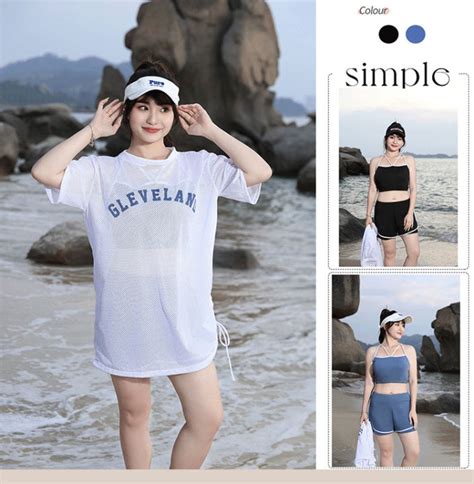 Women Swimming Suit Plus Size Women Swimming Suit Beach Wear Hot Spring Swimwear Three Piece