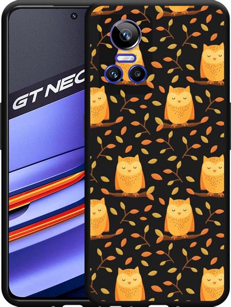 Realme GT Neo 3 Hoesje Zwart Cute Owls Designed By Cazy Bol