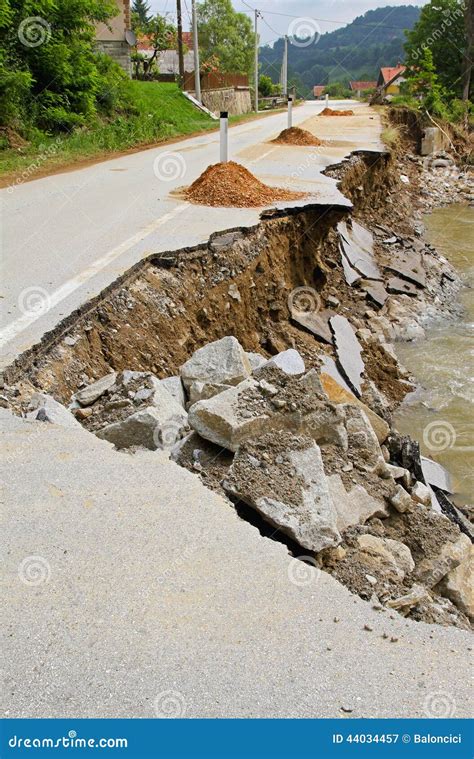 Landslide damage stock image. Image of environmental - 44034457