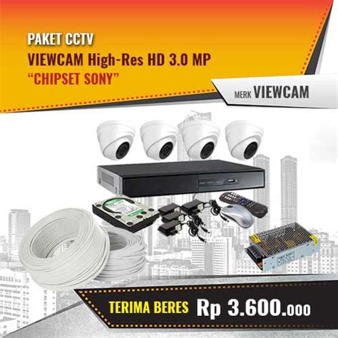 Paket Cctv Murah Hi Res Hd Mp Chipset Sony G Rh Importir