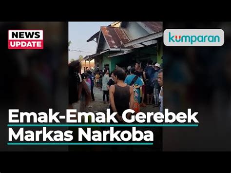 Tanpa Dikawal Polisi Emak Emak Di Jambi Gerebek Sarang Narkoba