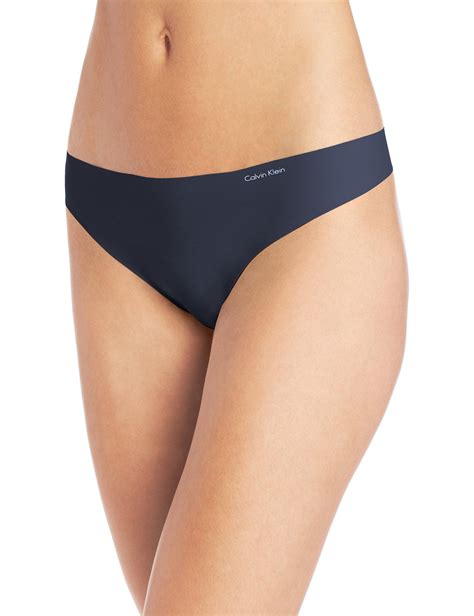 Calvin Klein Synthetic Underwear Invisibles Thong In Blue Save 53 Lyst