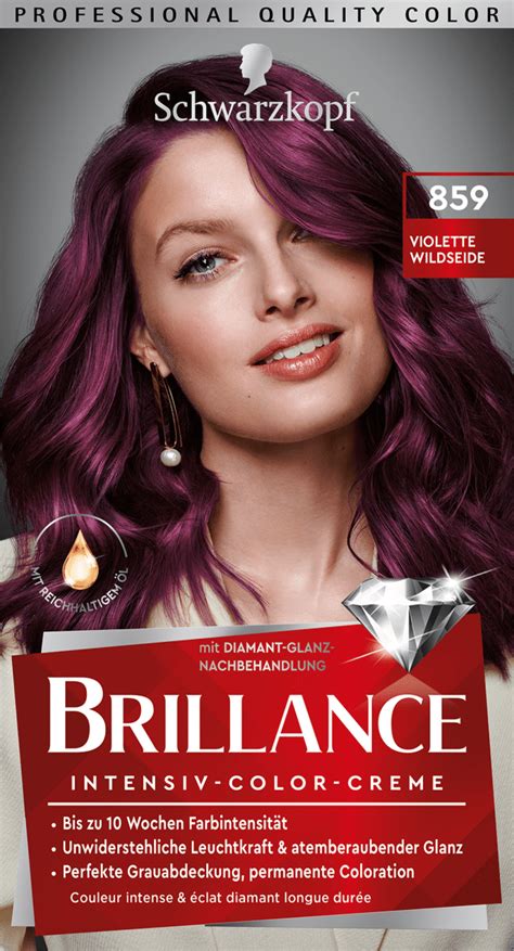 Schwarzkopf Brillance Haarfarbe 859 Violette Wildseide 1 St Dauerhaft