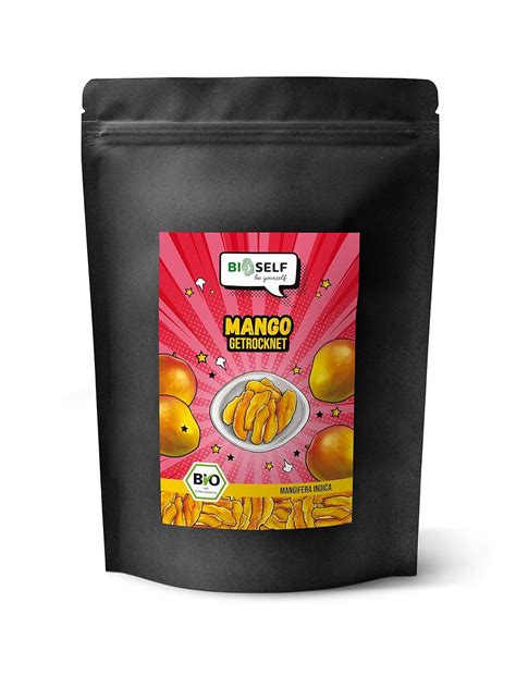 Bioself Bio Mango Getrocknet Ohne Zucker Ungeschwefelt Ungezuckerte