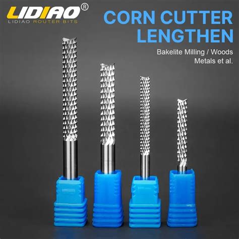 LIDIAO Cnc Corn End Mill 3 175 4 6mm Shank Cutting PCB Milling Cutter