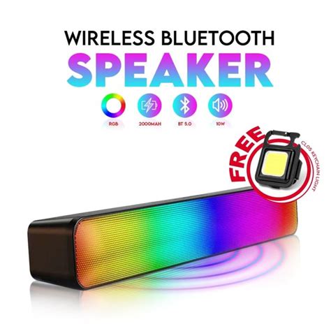 Popcorn Rgb Bluetooth Wireless Speaker Hifi Sound Gaming Portable