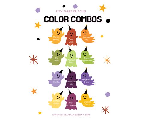 Halloween Color Combinations and Cards