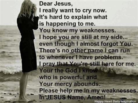 Dear Jesus, I Really want to cry now. It's hard to explain what is ...