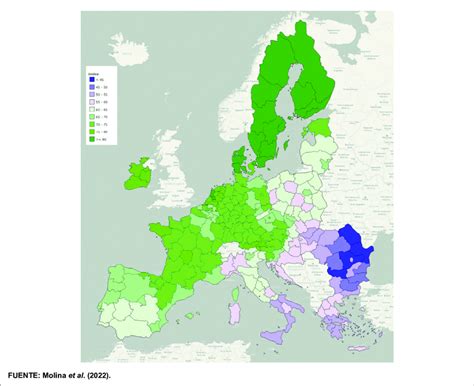 Mapa Del Índice De Progreso Social De La UniÓn Europea 2020 Download