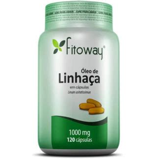 Óleo de Linhaça 1000mg 120 caps Fitoway Meu Mundo Fit