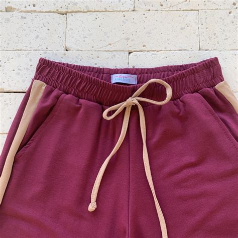 Conjunto Moletinho Manga Longa Recortes Magenta E Nude Dondoca Moda Feminina