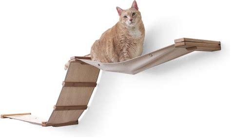 Catastrophicreations Lift Wall Mounted Cat Tree Shelf Set Natural