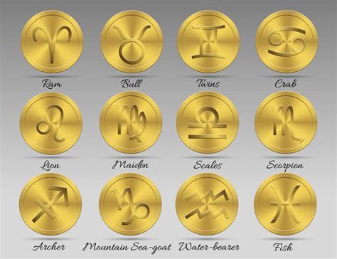 Premium Vector Set Of Astrological Zodiac Symbols