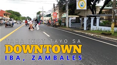 Main Thoroughfares On Iba Zambales Downtown Youtube