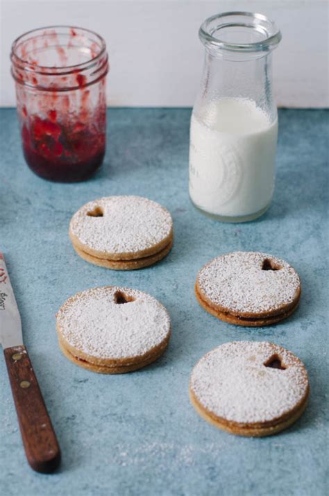 Brown Sugar Linzer Cookies with Strawberry Balsamic Jam | The Cake Merchant