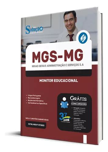 Apostila Mgs Mg 2024 Monitor Educacional Mercadolivre