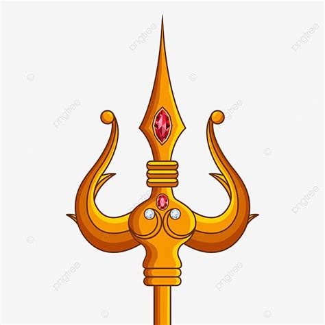 Trishul Shiva Vector Design Images, Golden Trishul Of Lord Shiva, Shiva ...