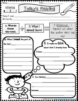 Reading Comprehension Strategies Graphic Organizers - Practice Worksheets