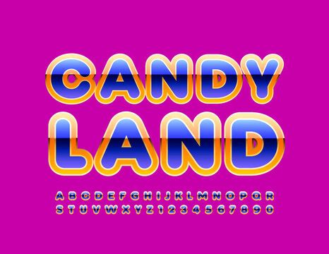 Candy Land Font - images, stock photos and vectors