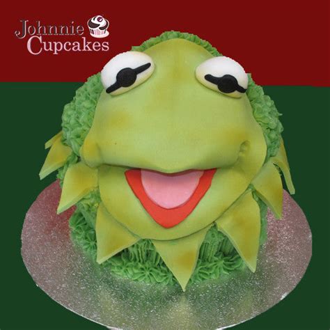 Giant Cupcake Kermit The Frog Johnnie Cupcakes