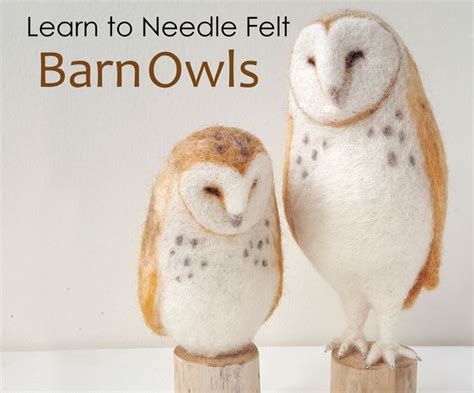 Needle Felt A Barn Owl Nan C Designs Needle Felting Needle Felted