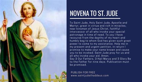 Novena To St Jude Saint Jude Thaddeus