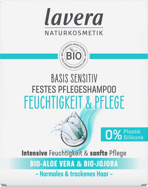 Lavera Basis Sensitiv Festes Pflegeshampoo Feuchtigkeit Pflege G