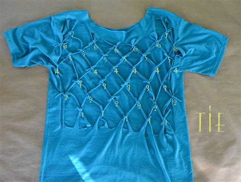 Wobisobi Lattice Back Tee Shirt Diy