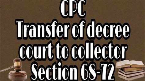 13th Lecture Of CPC Section 68 To 72 Transfer Of Decree Court To