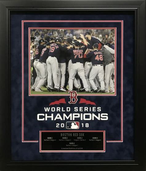 Boston Red Sox 2018 World Series Champions | Autographed Framed ...