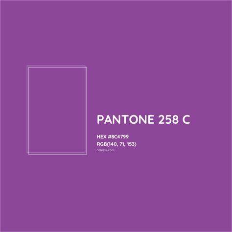 Pantone 258 C Complementary Or Opposite Color Name And Code 8c4799