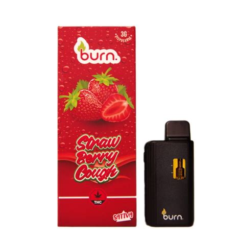 Burn Strawberry Cough 3 Grams Disposable Vape Buy Weed Online