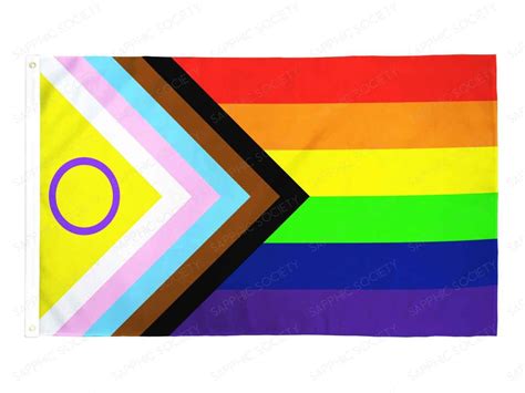 Intersex Inclusive Progress Pride Flag Lgbtq 3x5 Indoor Outdoor