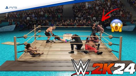 30 Man Water Royal Rumble Match Wwe 2k24 Ps5 4k60 Wwe Youtube