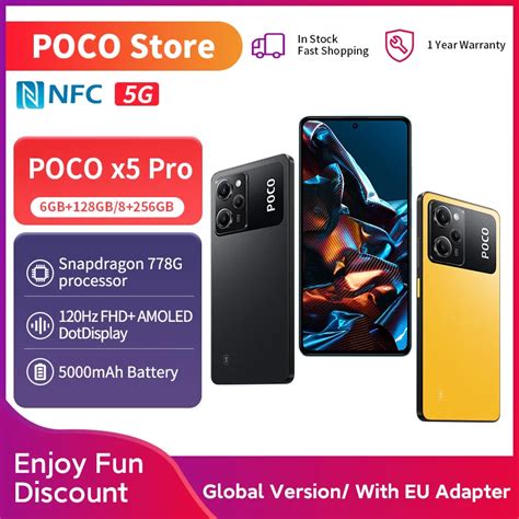 Poco X5 Pro 5g Vers O Global Smartphone 128gb 256gb Snapdragon 778g