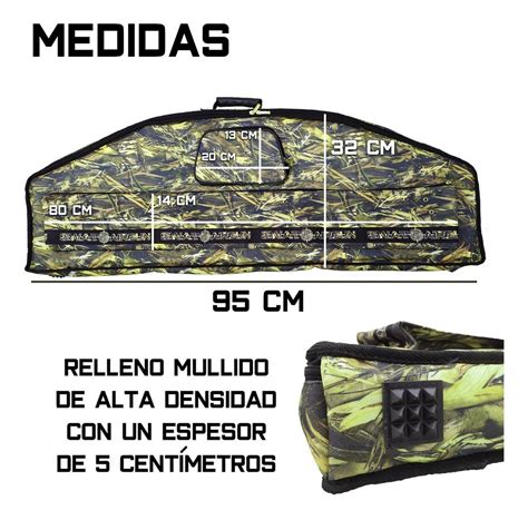 Funda Arco Compuesto Wild Reforzada 95 Cm Bolsillo Bandolera Swat